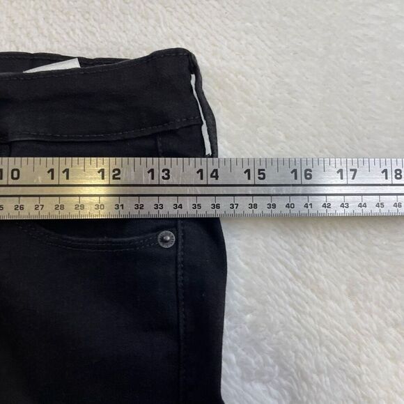 Old Navy Rockstar Super Skinny Mid Rise Black Stretch Denim Jeans Size 6 - Picture 10 of 11